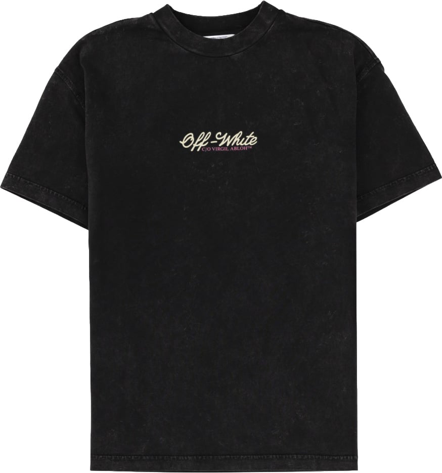 OFF-WHITE T-SHIRT WITH LOGO Zwart
