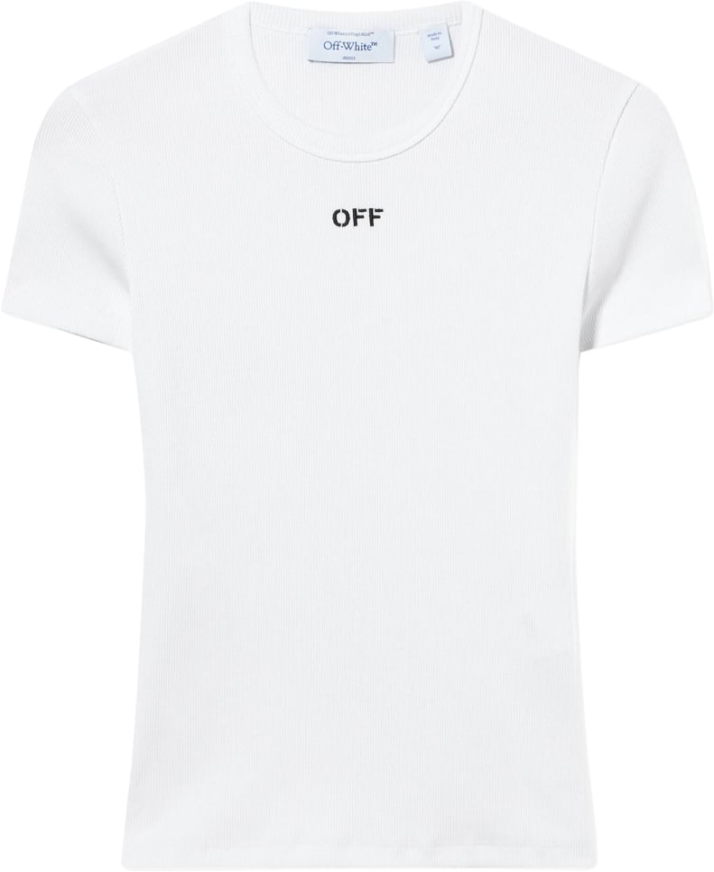 OFF-WHITE BASIC T-SHIRT WITH LOGO Wit