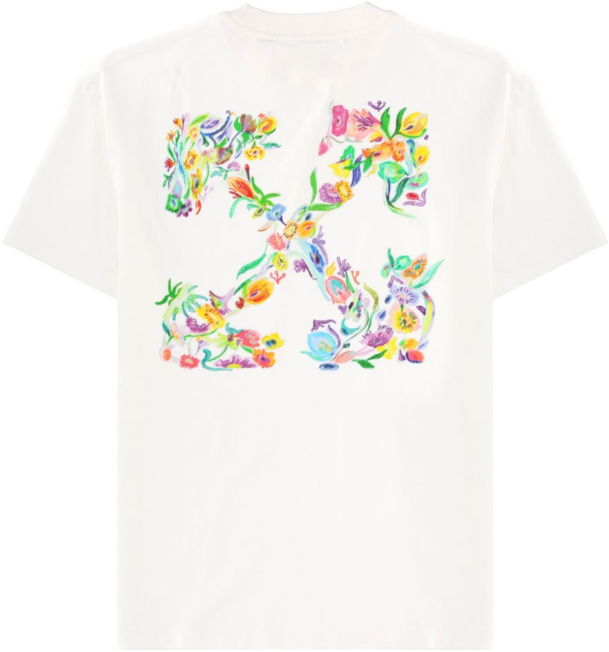 OFF-WHITE T-SHIRT WITH LOGO Wit