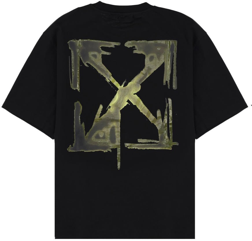 OFF-WHITE T-SHIRT WITH LOGO Zwart
