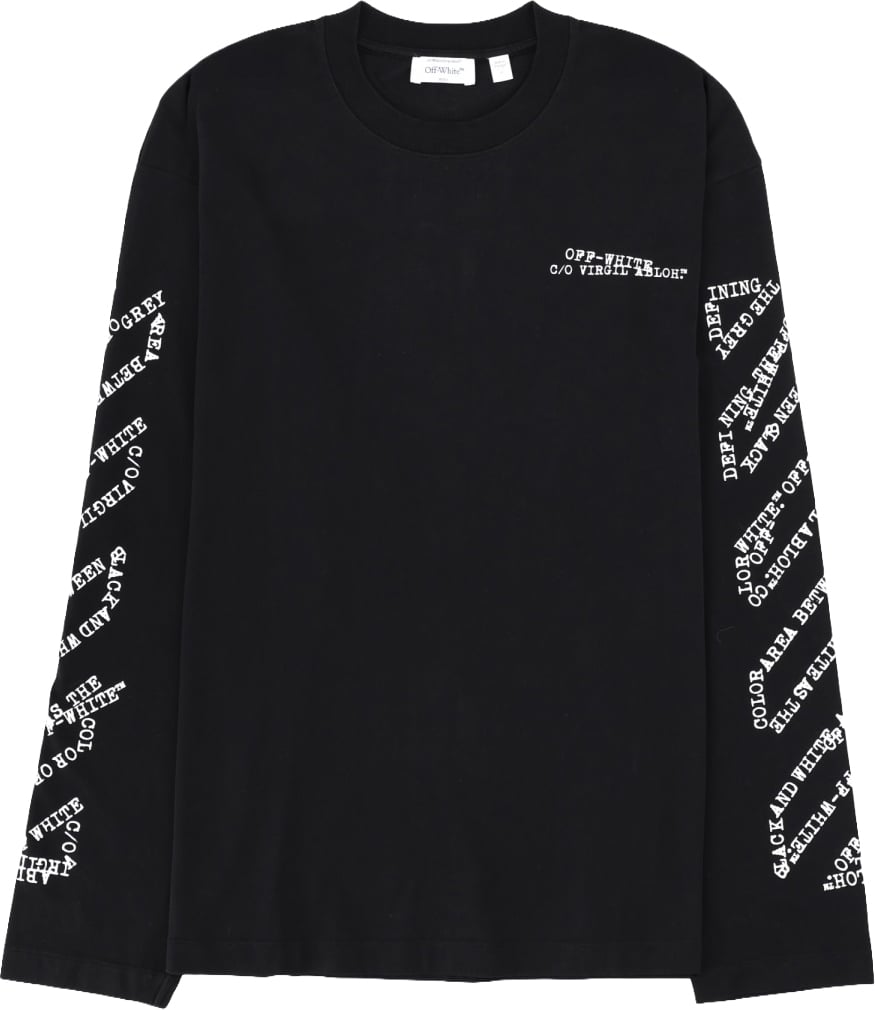 OFF-WHITE T-SHIRT WITH LOGO Zwart