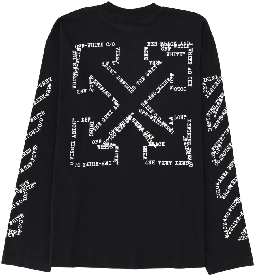 OFF-WHITE T-SHIRT WITH LOGO Zwart