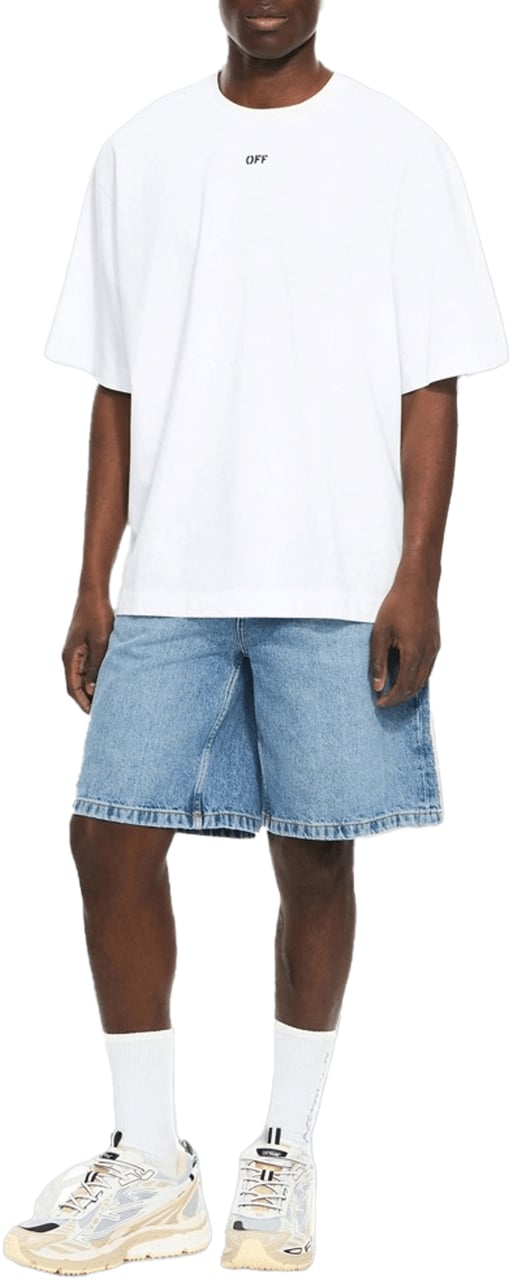 OFF-WHITE 3D Pijl Spray Skate T-shirt Wit