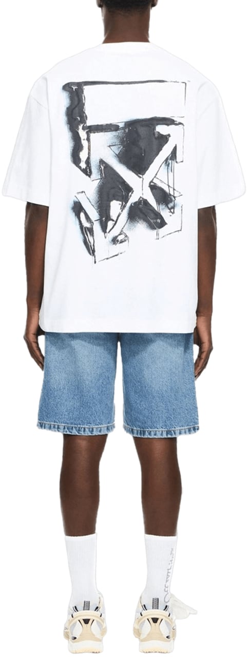 OFF-WHITE 3D Pijl Spray Skate T-shirt Wit