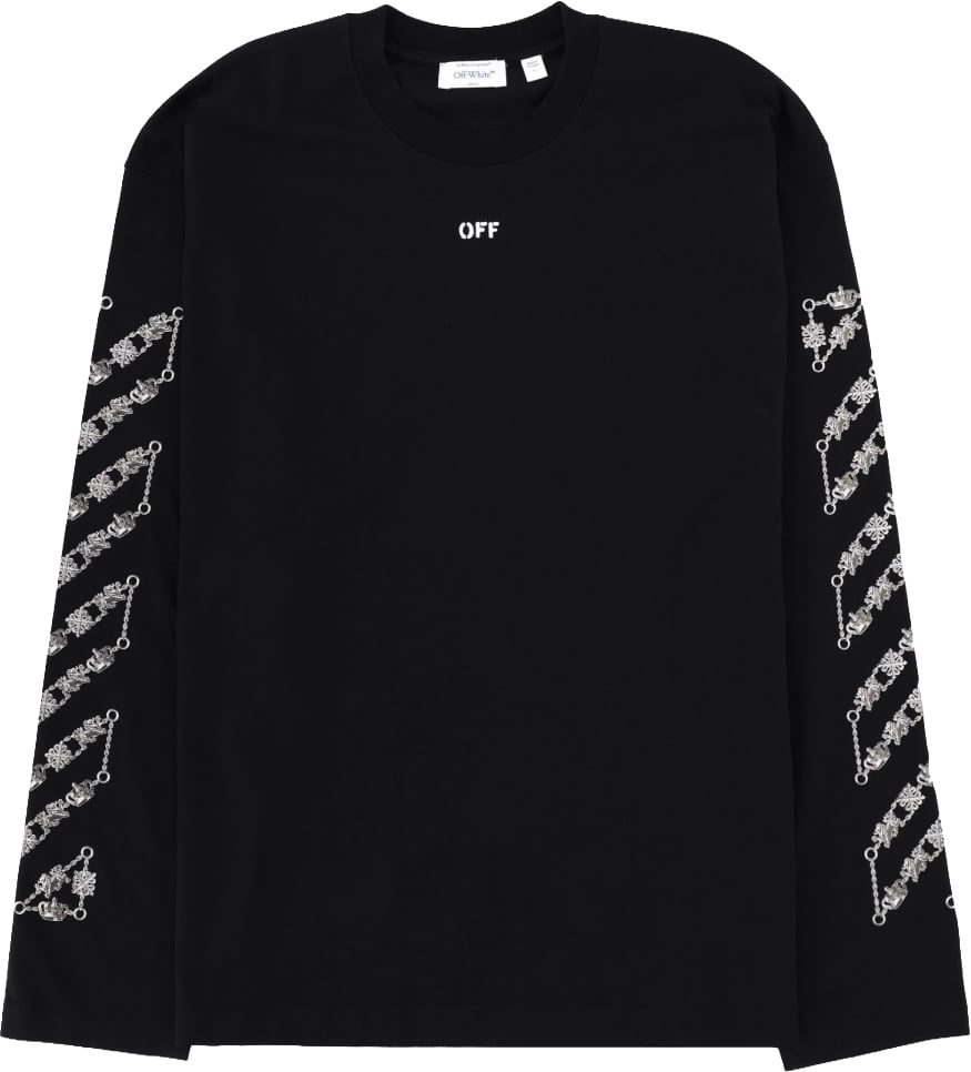 OFF-WHITE T-SHIRT WITH LOGO Zwart