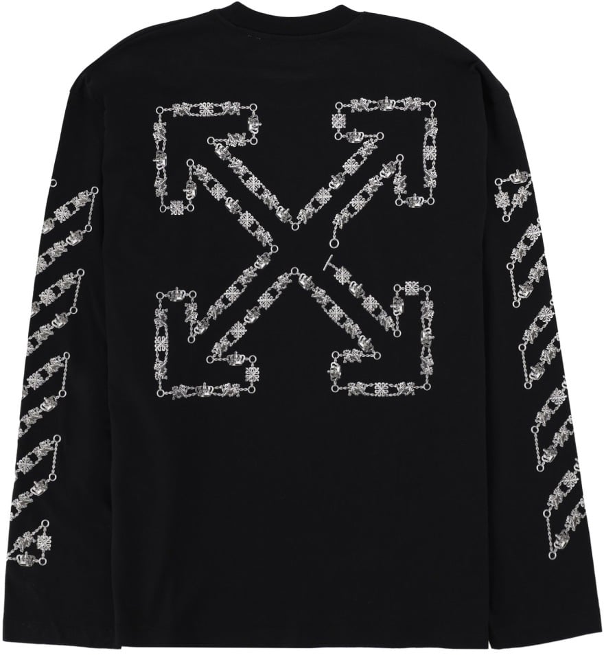 OFF-WHITE T-SHIRT WITH LOGO Zwart