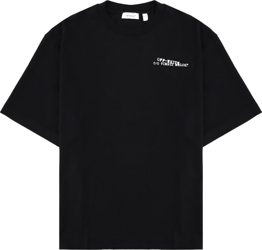 OFF-WHITE T-SHIRT CON LOGO Zwart