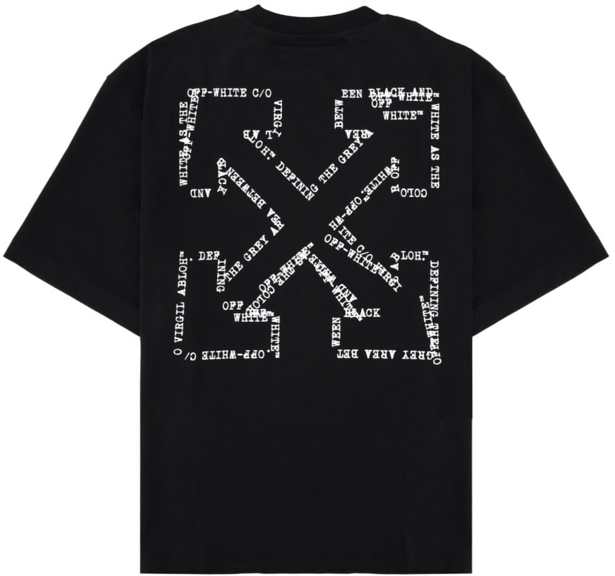OFF-WHITE T-SHIRT CON LOGO Zwart