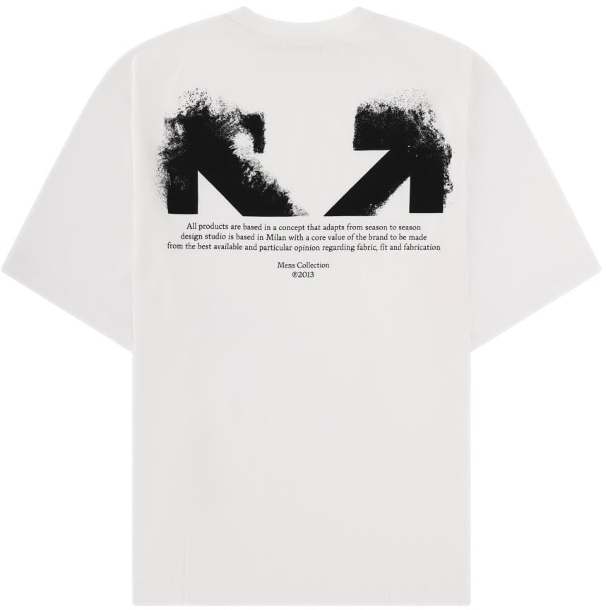 OFF-WHITE T-SHIRT WITH LOGO Wit