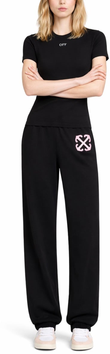OFF-WHITE BASIC T-SHIRT WITH LOGO Zwart