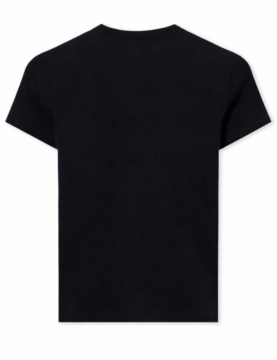 OFF-WHITE BASIC T-SHIRT WITH LOGO Zwart