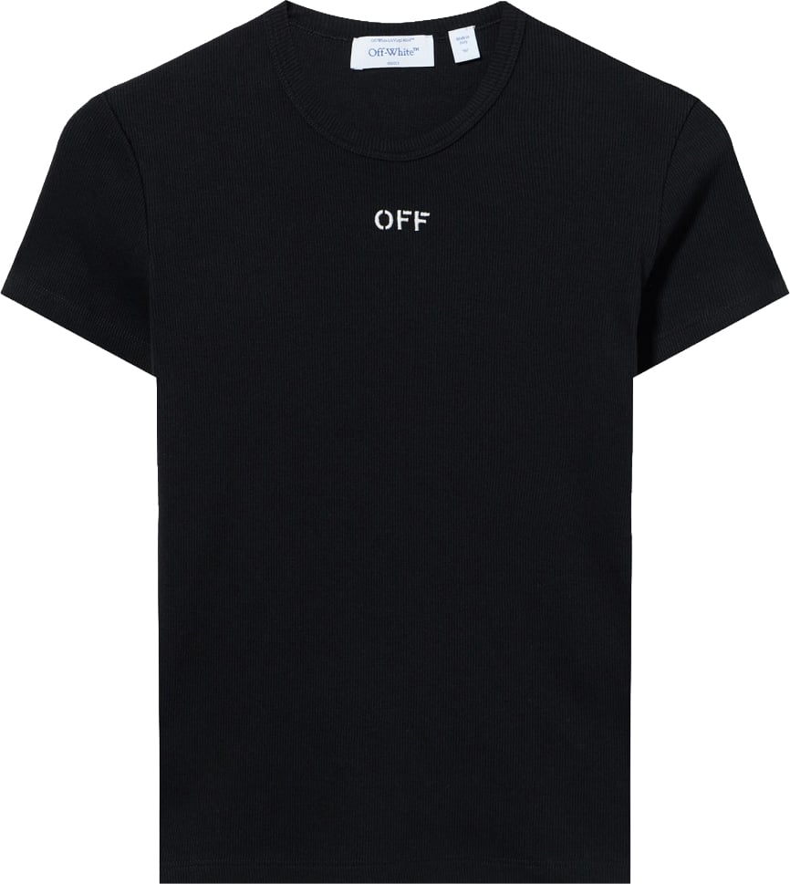 OFF-WHITE BASIC T-SHIRT WITH LOGO Zwart