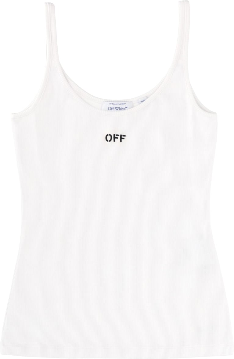OFF-WHITE TANK TOP WITH LOGO Wit
