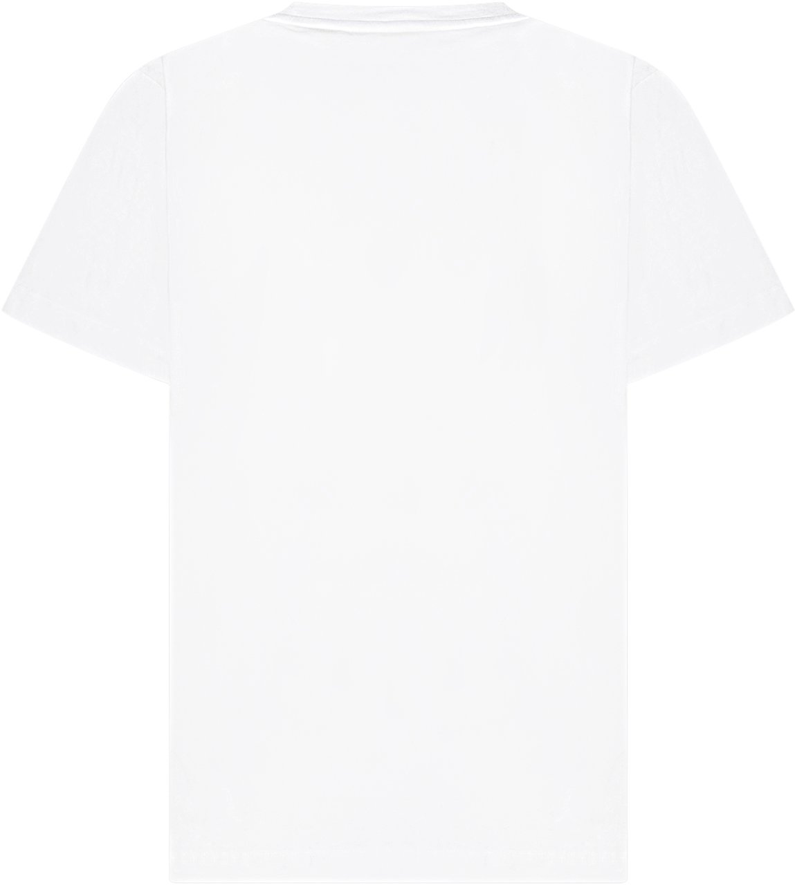 OFF-WHITE T-shirt con Stampa Frontale e Girocollo Wit