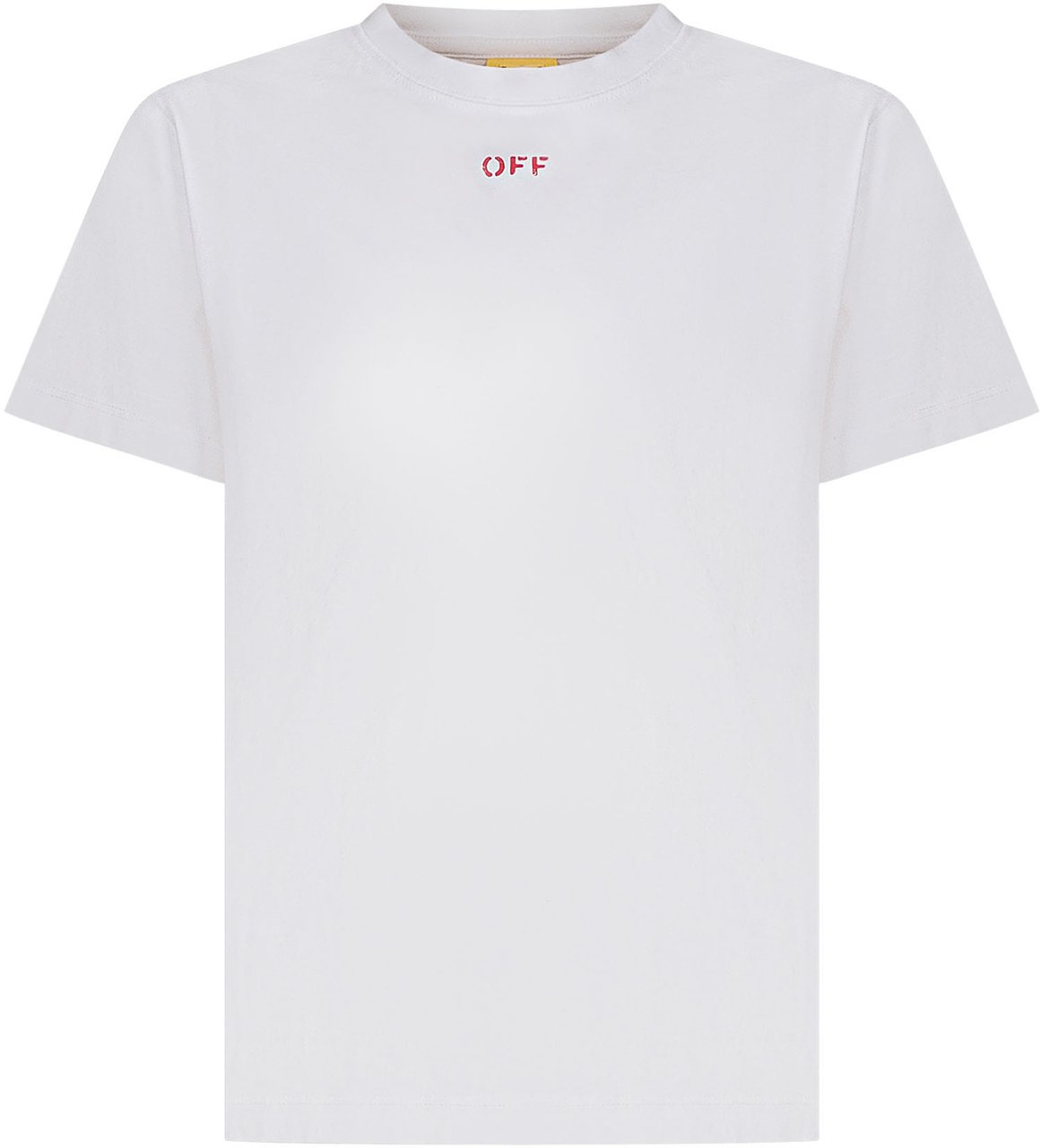 OFF-WHITE T-shirt con Logo OFF Rosso Wit