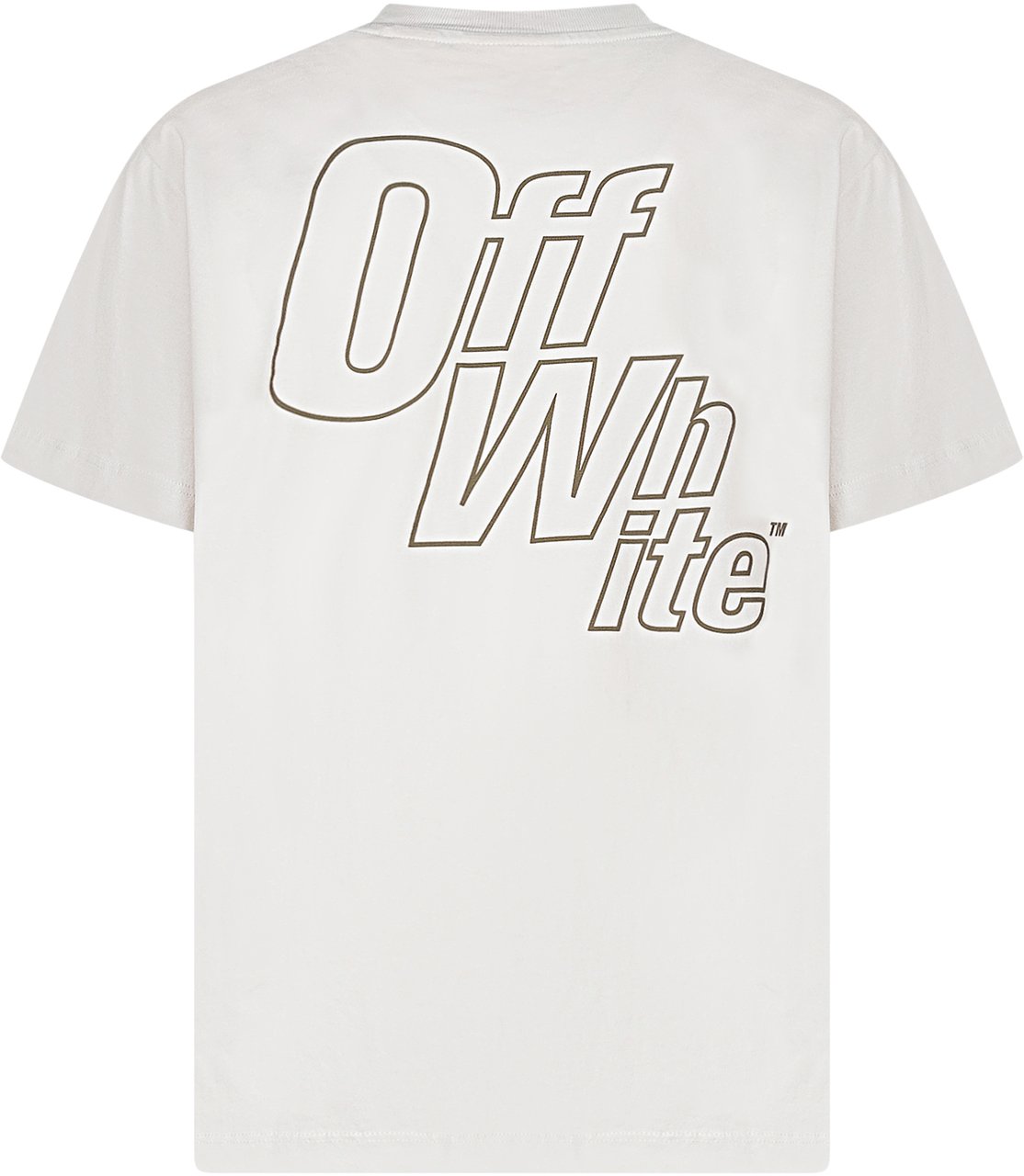 OFF-WHITE T-shirt con Stampa Frecce e Tasca Applicata Wit