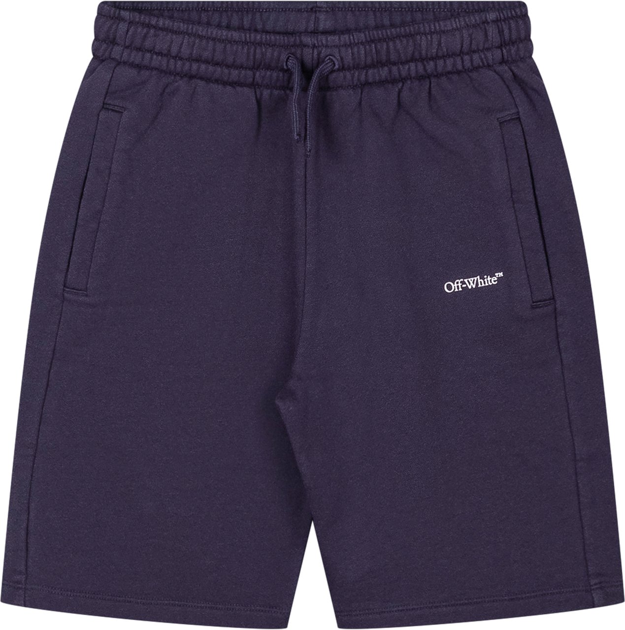 OFF-WHITE Bermuda in Felpa con Logo Off-White™ Navy