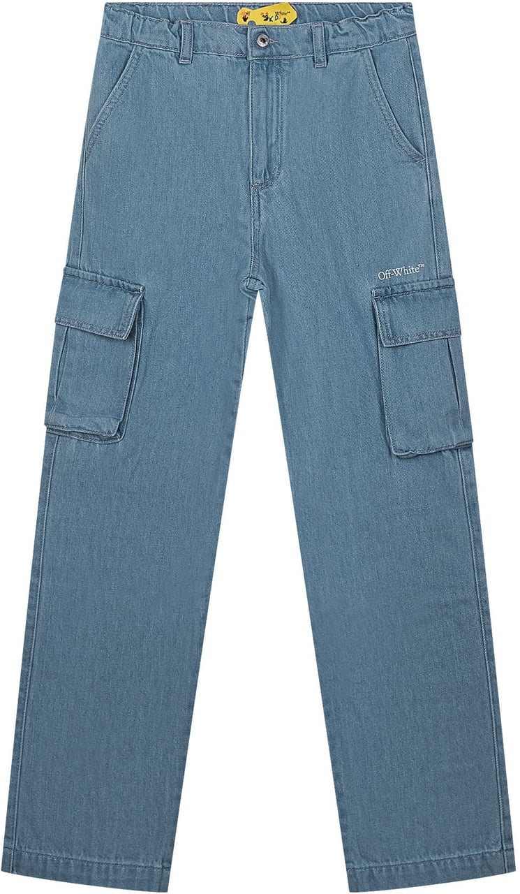OFF-WHITE Pantaloni Cargo Denim Diag Blauw