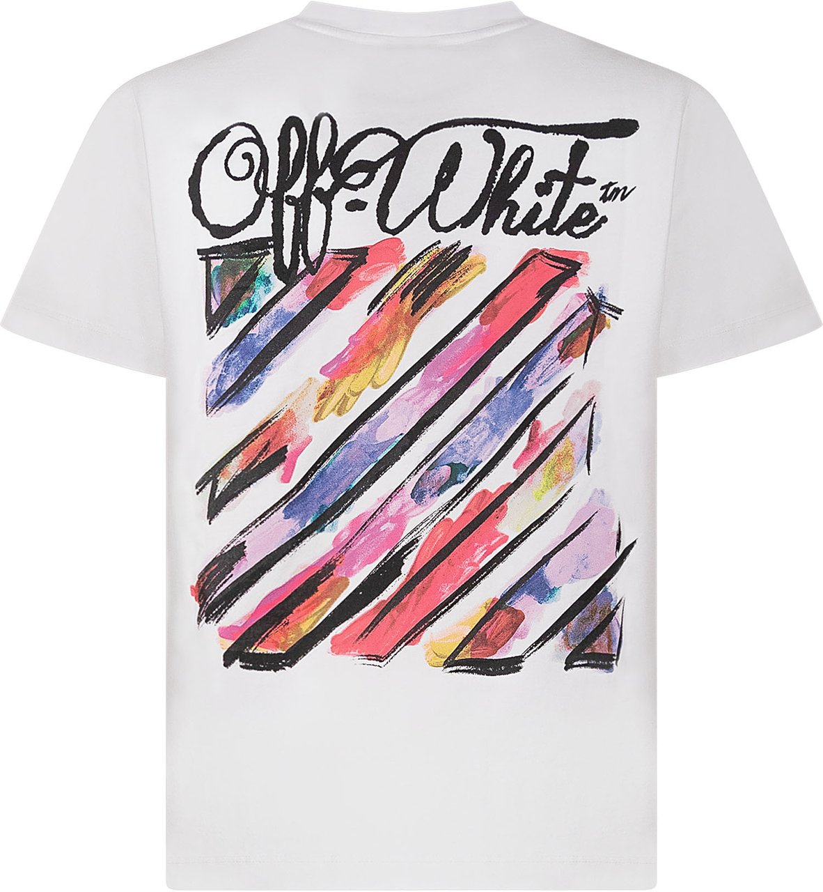 OFF-WHITE T-shirt Diag Watercolor Wit