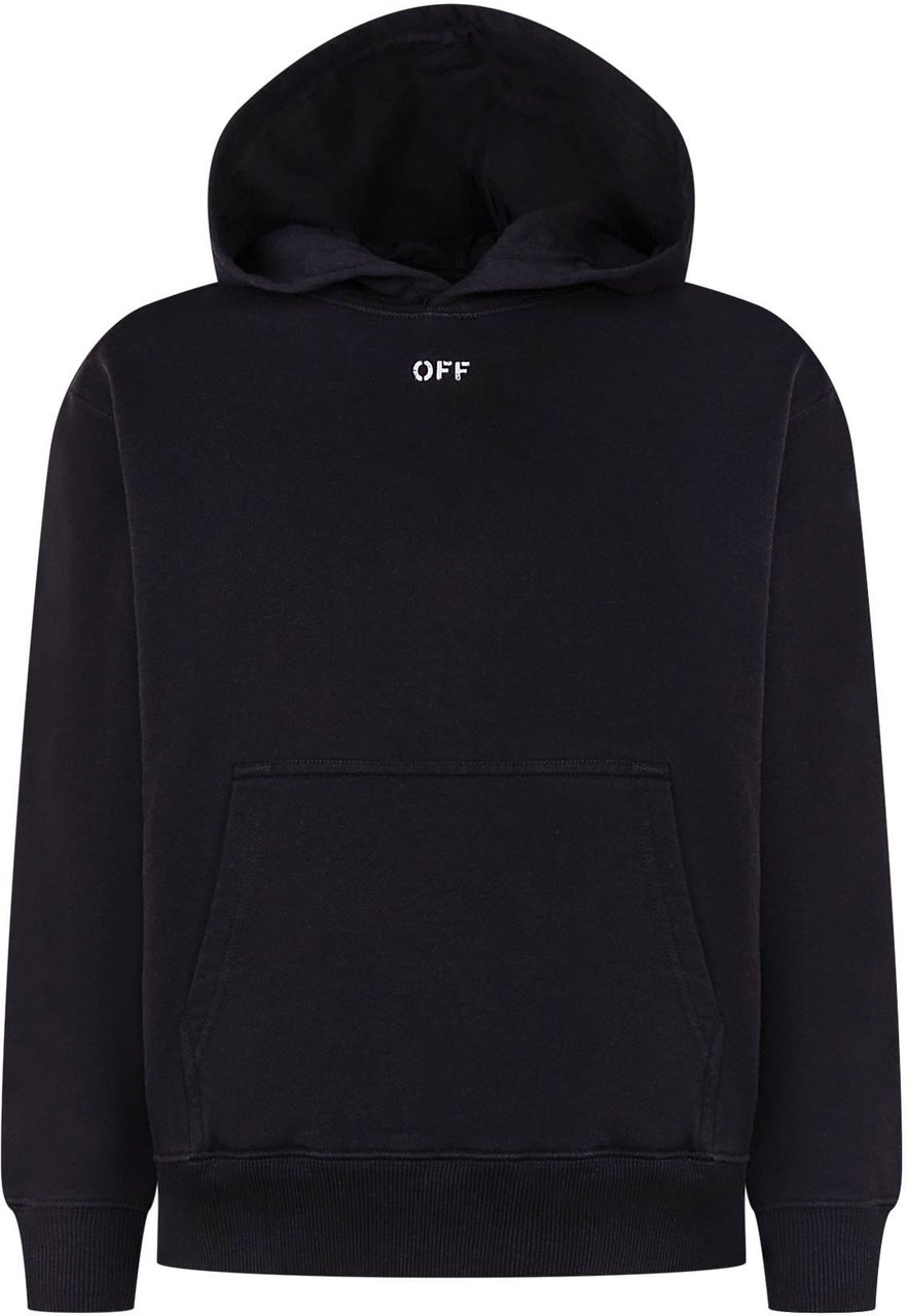 OFF-WHITE Felpa Diag Watercolor Hoodie Zwart