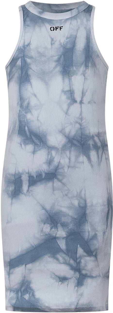 OFF-WHITE Abito Off Stamp Rib Lichtblauw