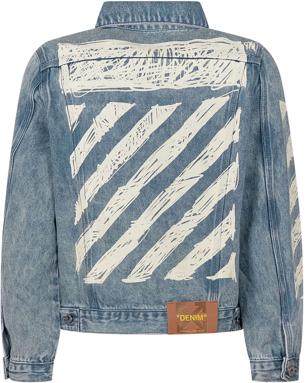 OFF-WHITE Giacca Diag Sketch Denim Blauw