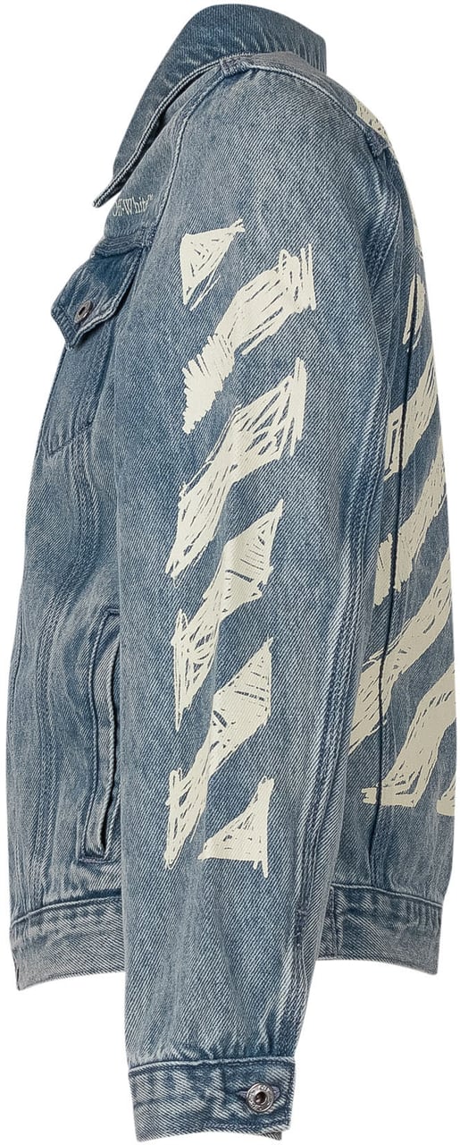 OFF-WHITE Giacca Diag Sketch Denim Blauw