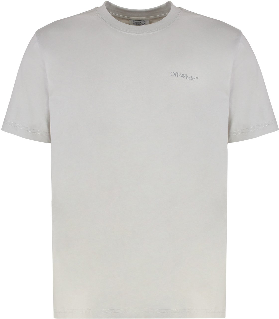 OFF-WHITE Cotton crew-neck T-shirt Grijs