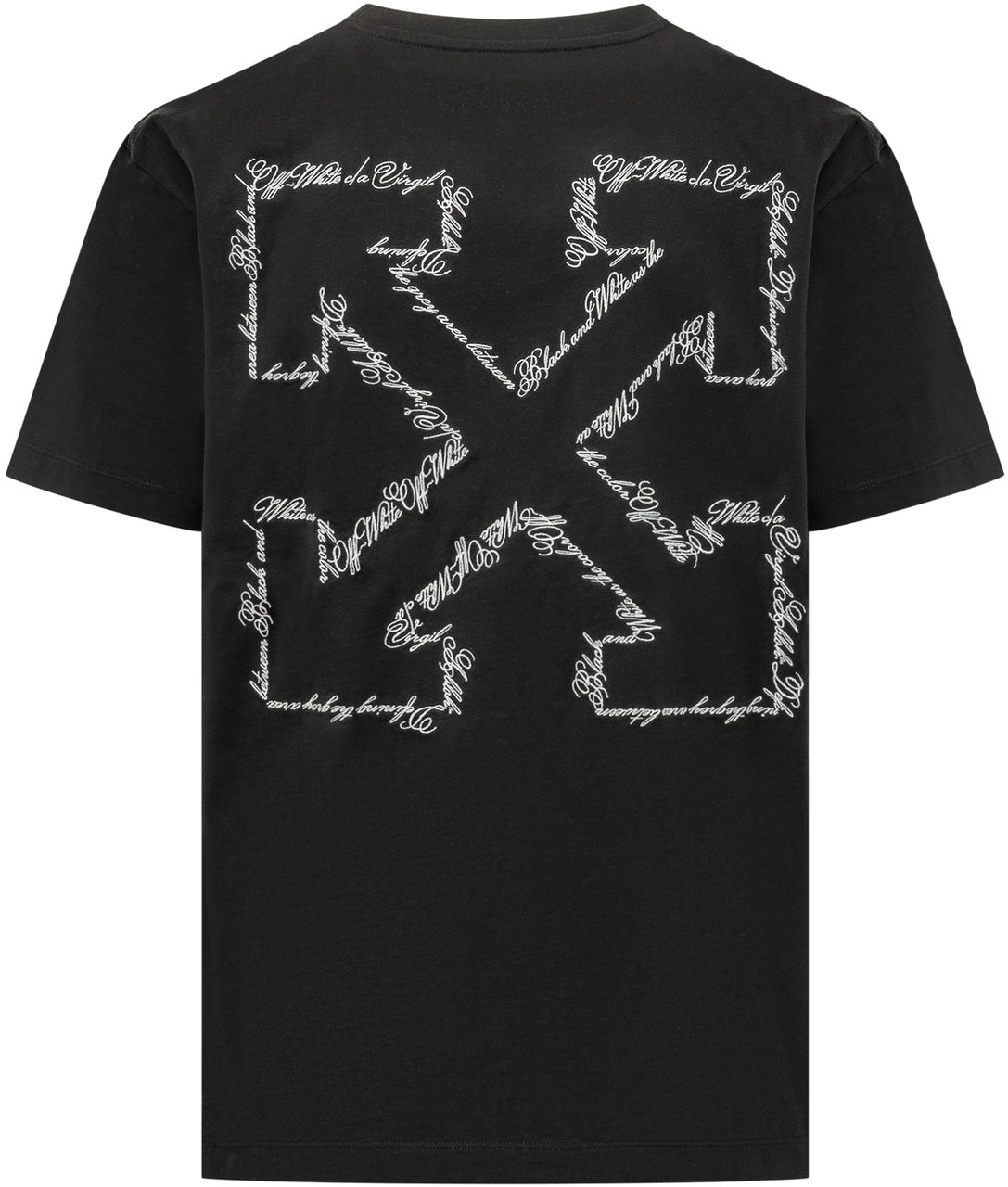 OFF-WHITE SCRIPT ARROW SS TEE Zwart