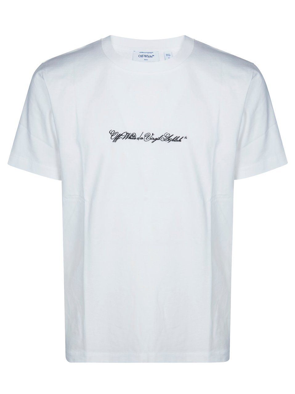 OFF-WHITE White Script Logo Front Graphic T-Shirt Wit