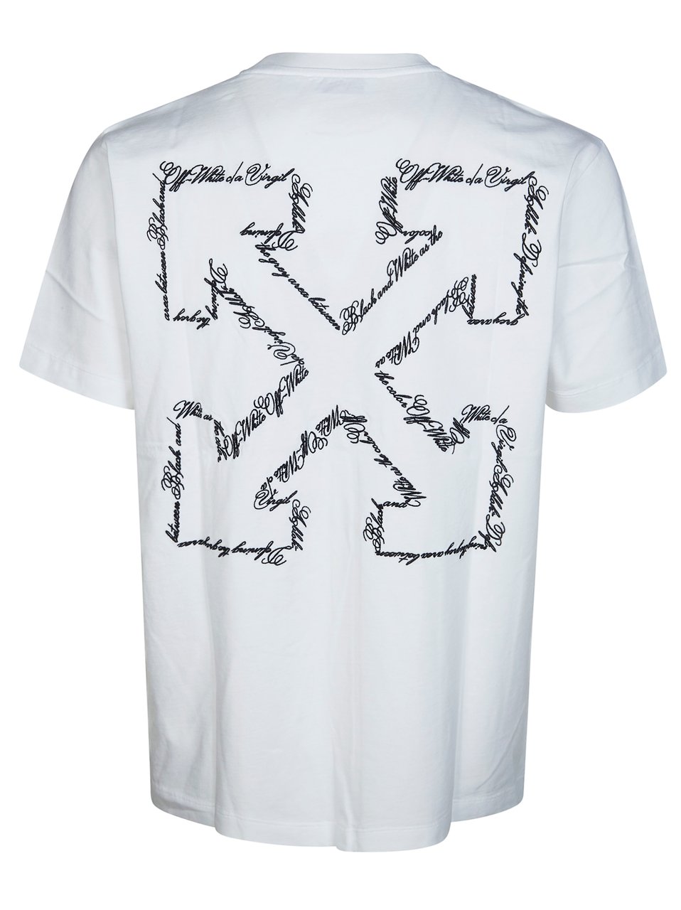 OFF-WHITE White Script Logo Front Graphic T-Shirt Wit