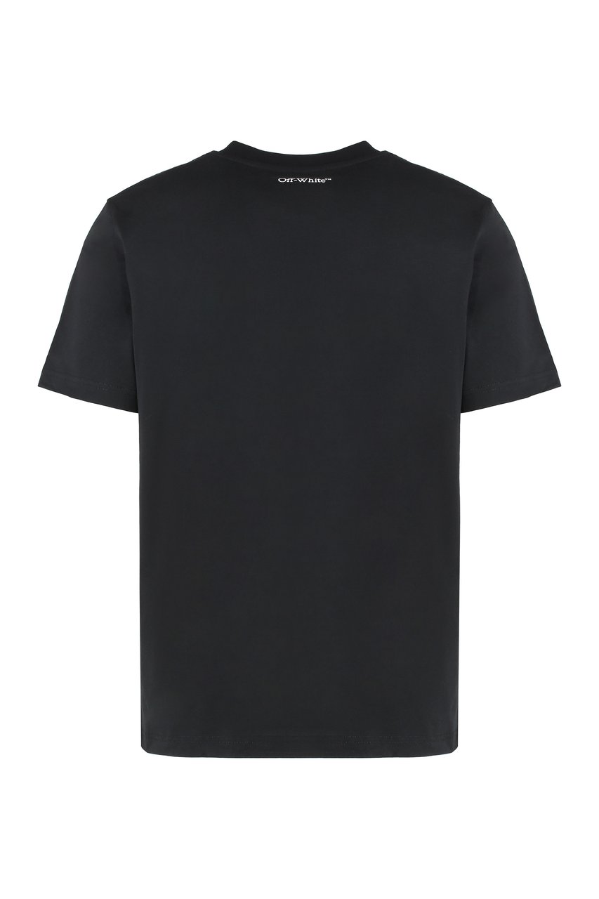 OFF-WHITE Cotton crew-neck T-shirt Zwart