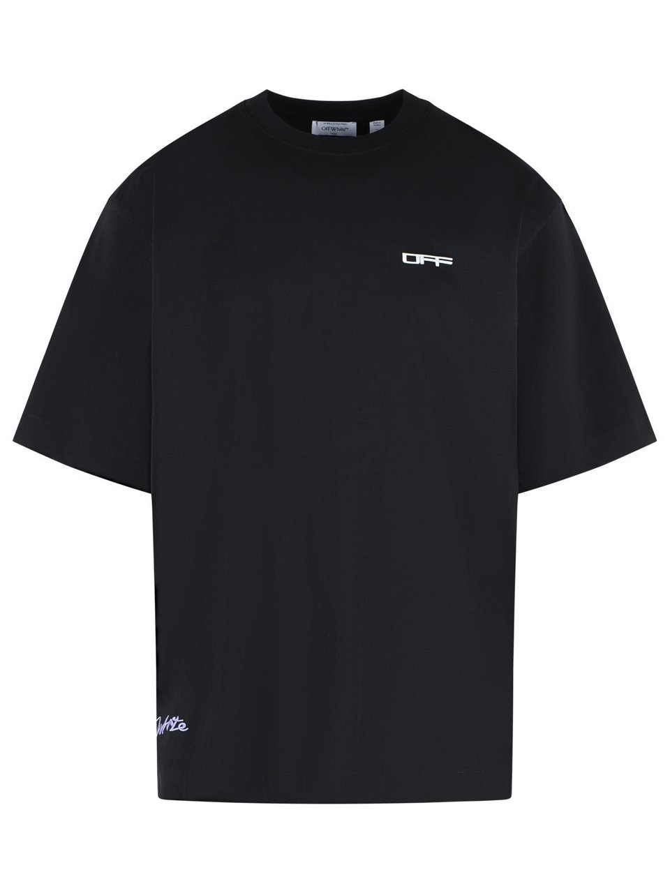 OFF-WHITE 'Archigeography Arrow' Black Cotton T-Shirt Zwart
