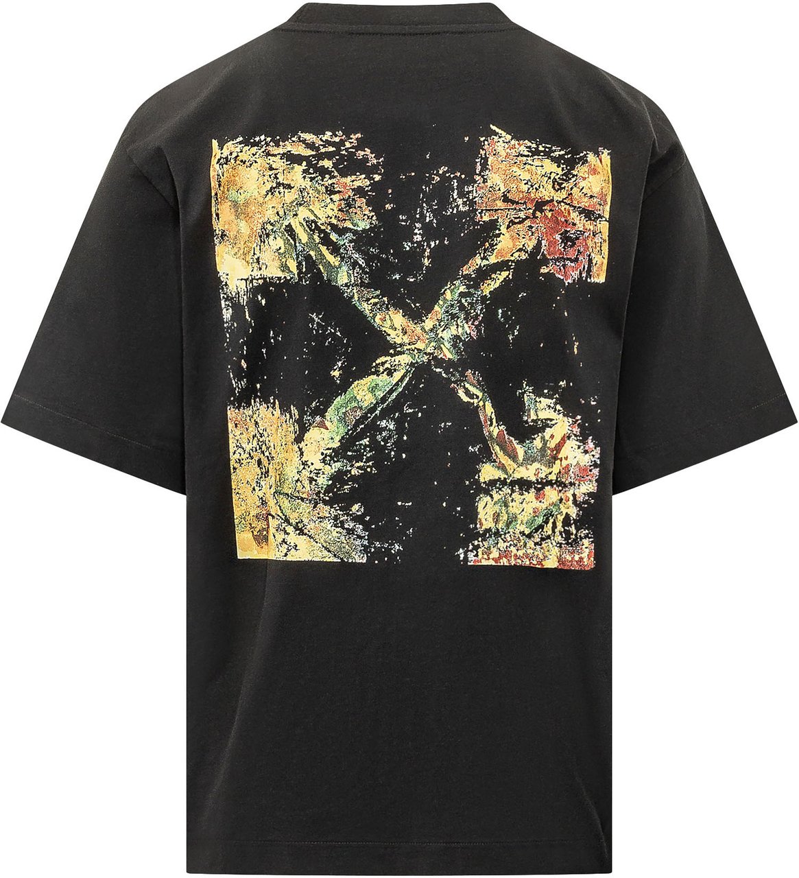 OFF-WHITE T-shirt Spices Arrow con Motivi sul Petto Zwart