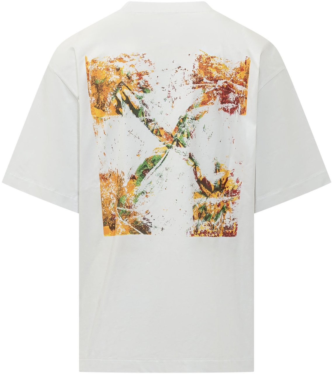 OFF-WHITE T-shirt Spices Arrow con Motivi sul Petto Wit