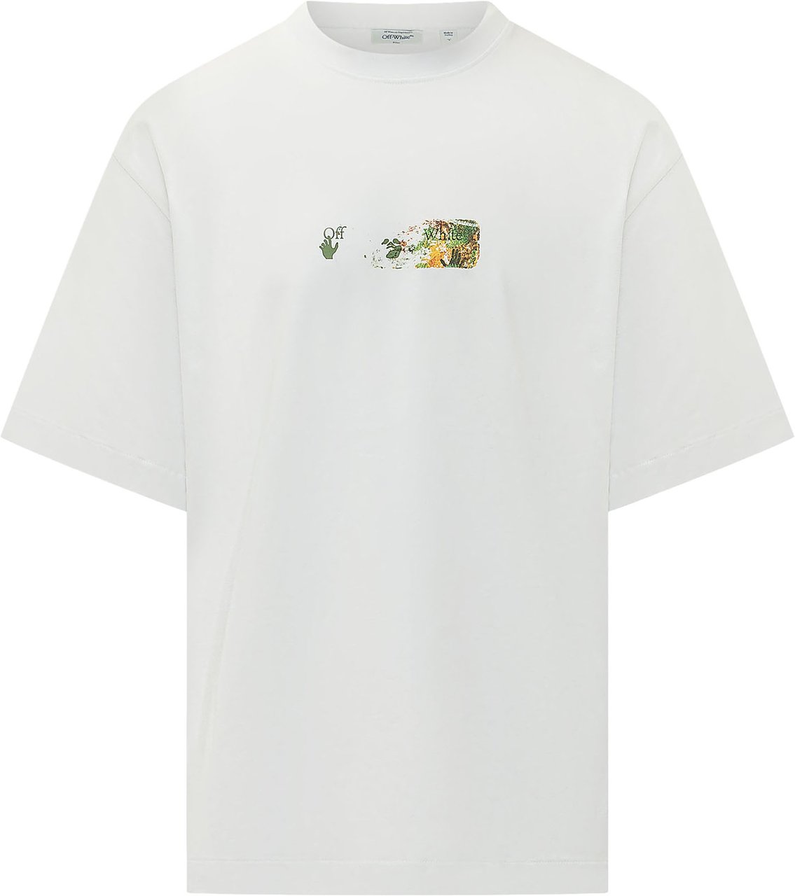OFF-WHITE T-shirt Spices Arrow con Motivi sul Petto Wit