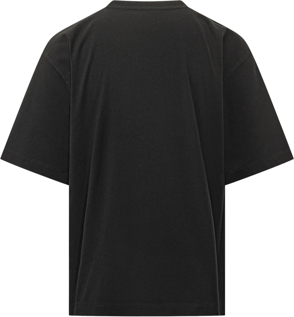OFF-WHITE T-shirt Stroke 2 Arrow con Stampa sul Petto Zwart
