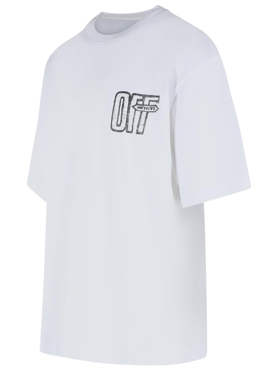 OFF-WHITE 'Motion Arrow' White Cotton T-Shirt Wit
