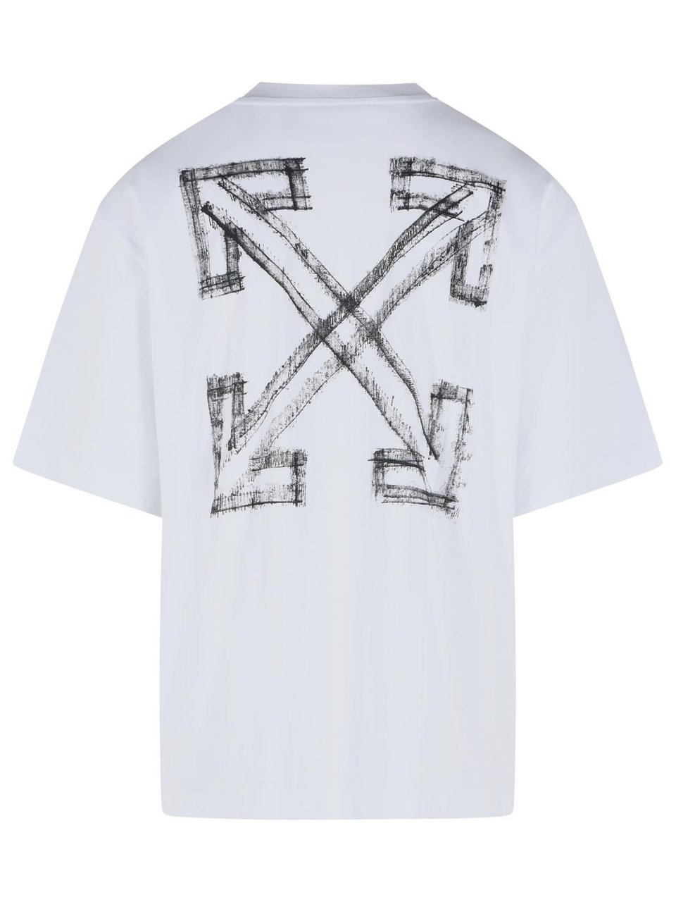 OFF-WHITE 'Motion Arrow' White Cotton T-Shirt Wit
