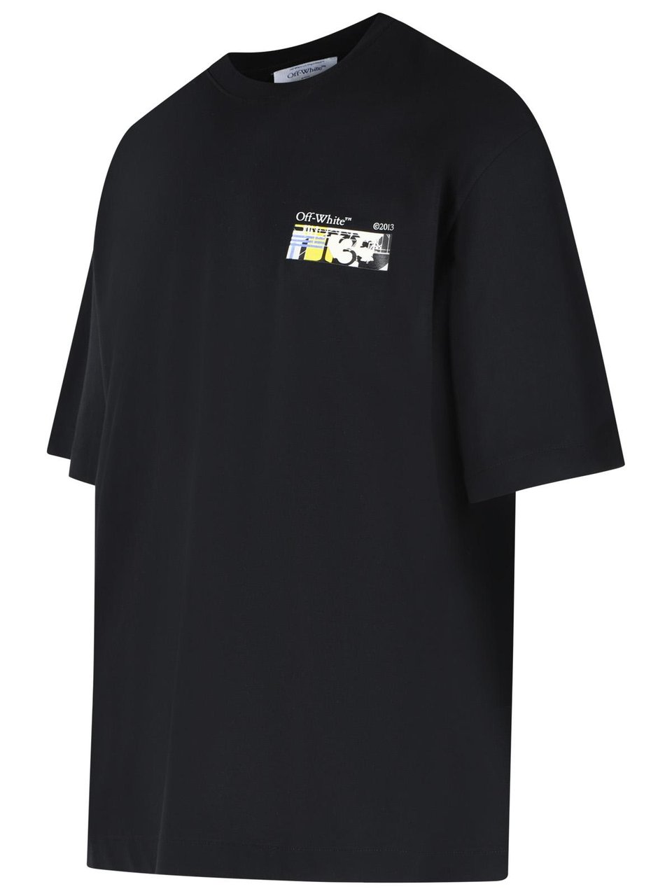 OFF-WHITE 'Industrial Arrow' Black Cotton T-Shirt Zwart