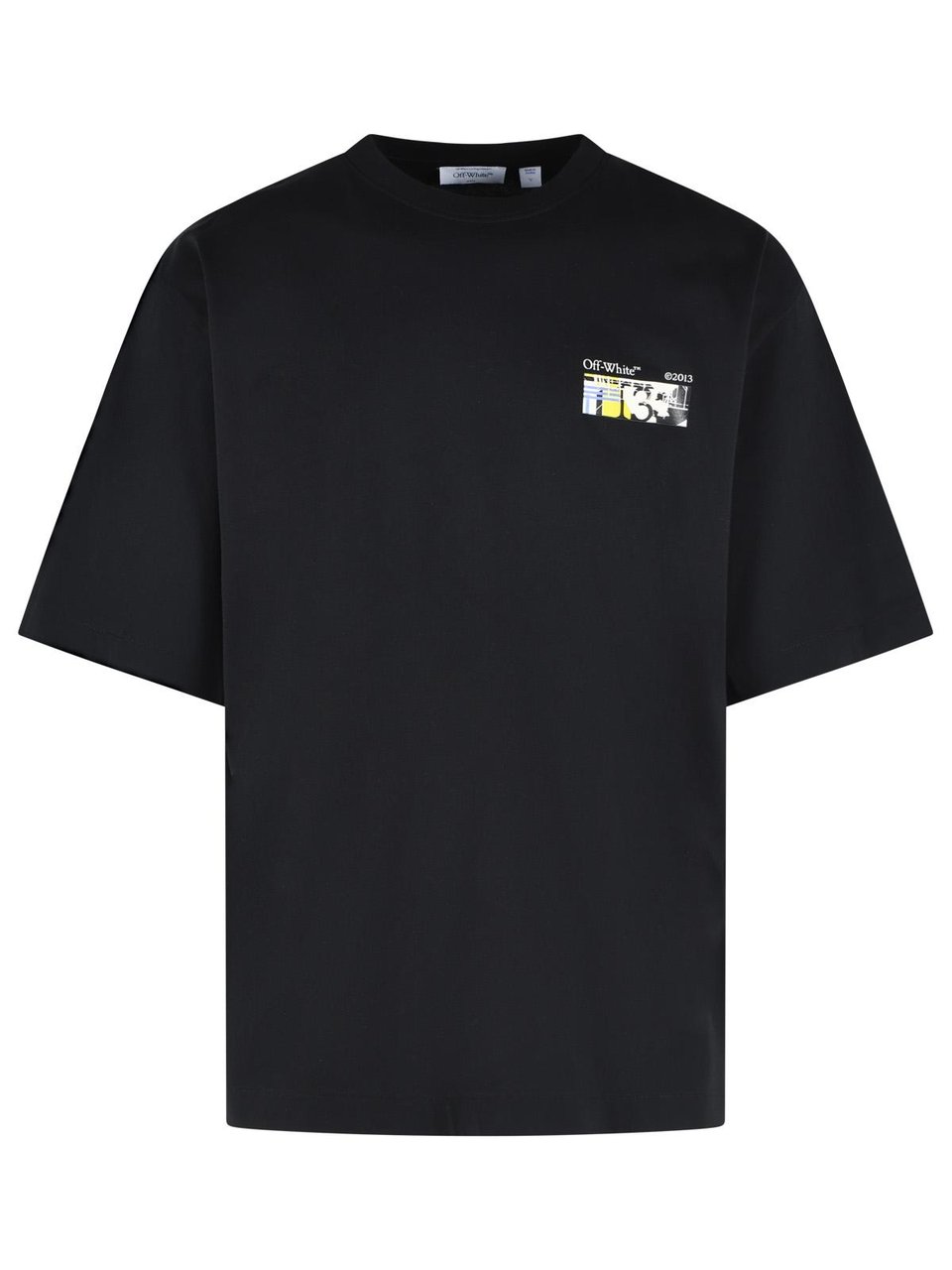 OFF-WHITE 'Industrial Arrow' Black Cotton T-Shirt Zwart