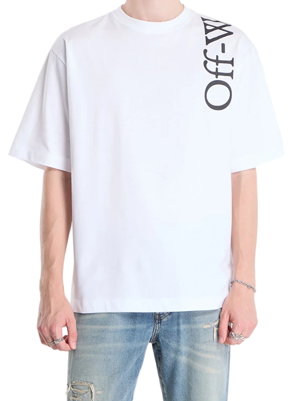 OFF-WHITE Minimalist Short-Sleeve Tee with Graphic Print Roze