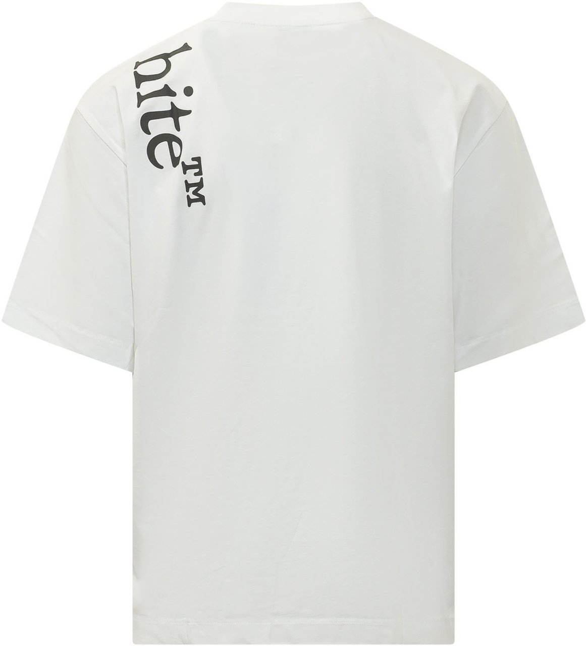 OFF-WHITE T-shirt Vertical Bookish con Logo Laterale Wit