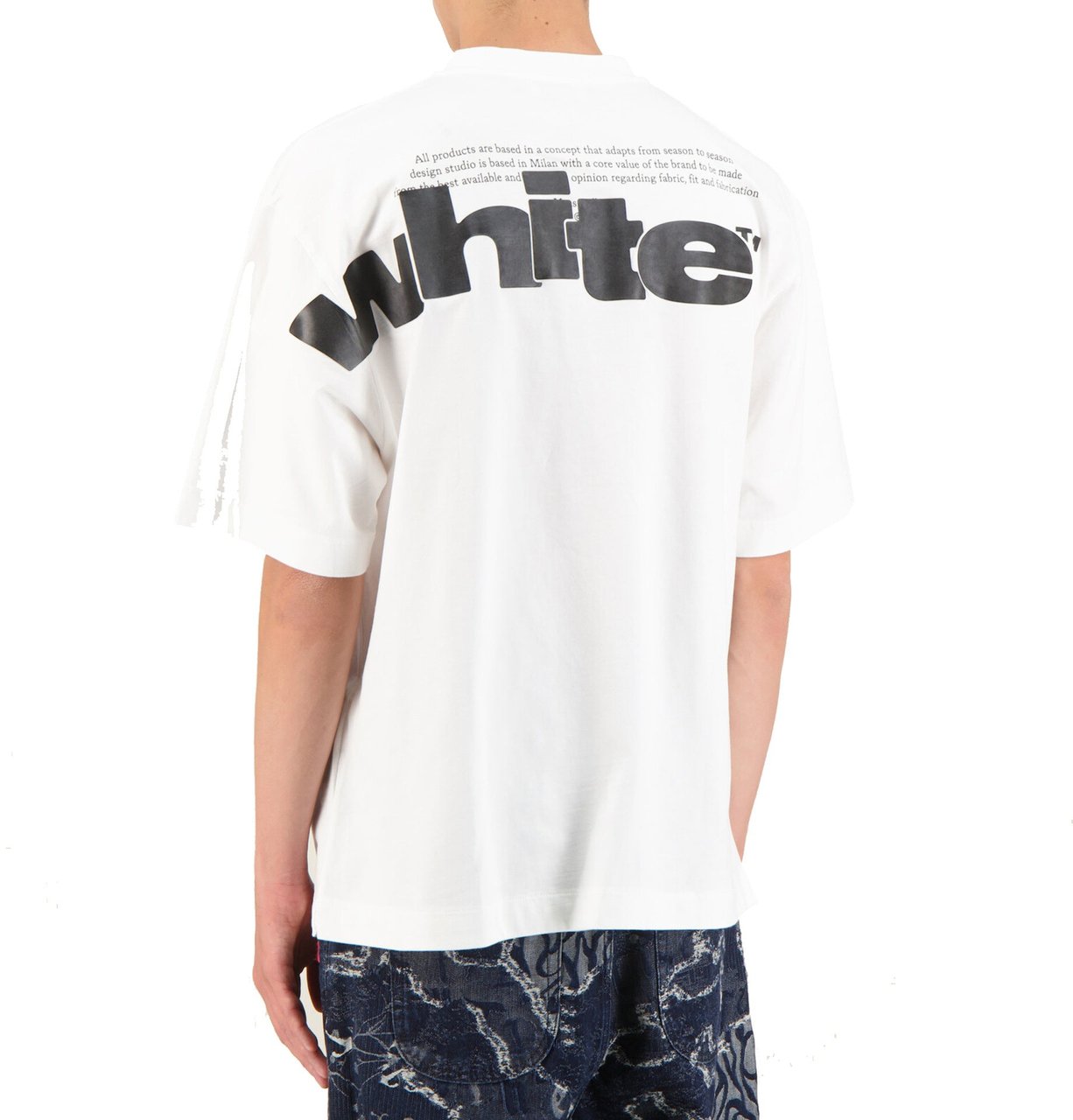 OFF-WHITE Off-White Shared logo skate T-shirt Wit
