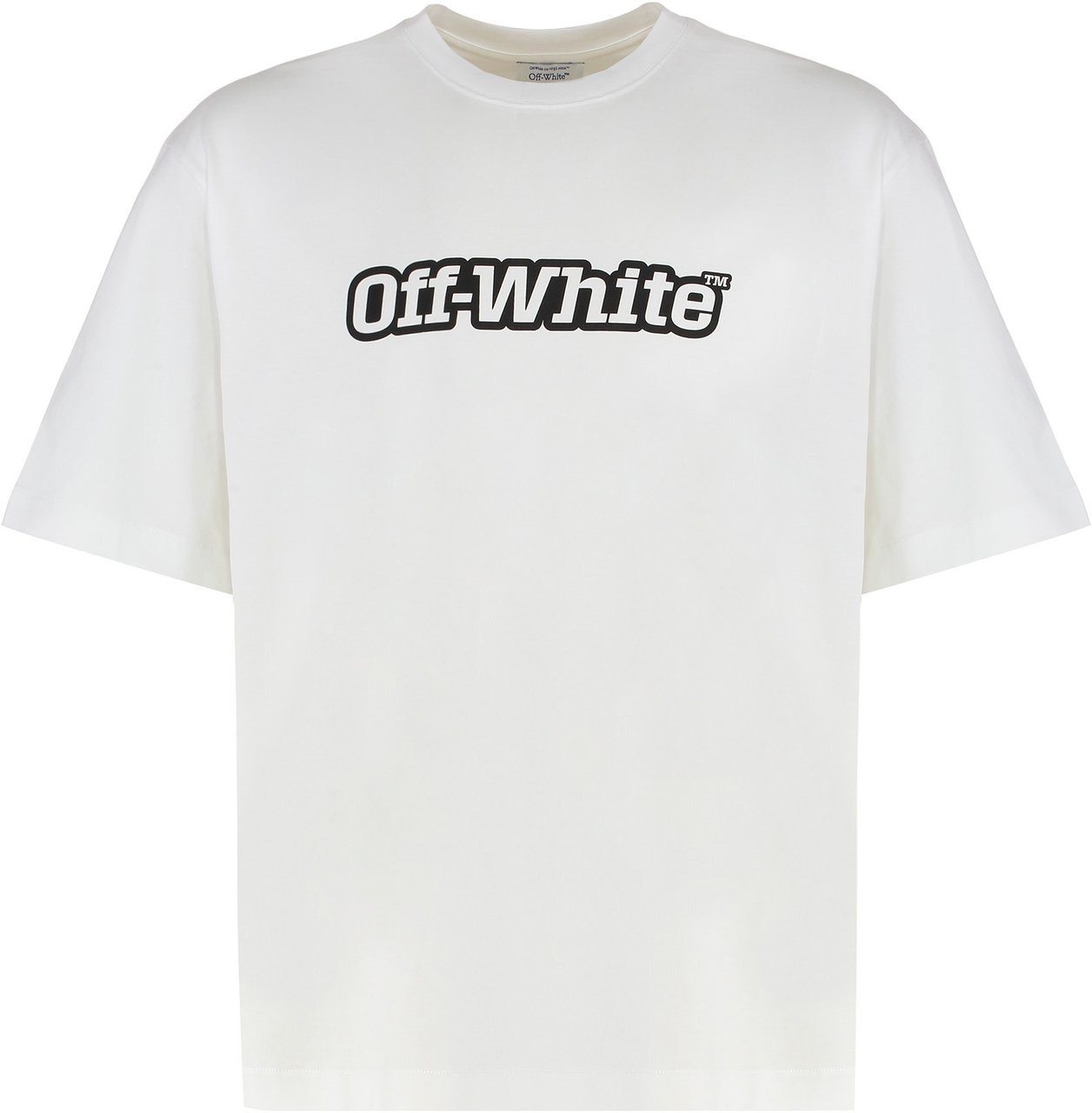 OFF-WHITE Cotton crew-neck T-shirt Wit