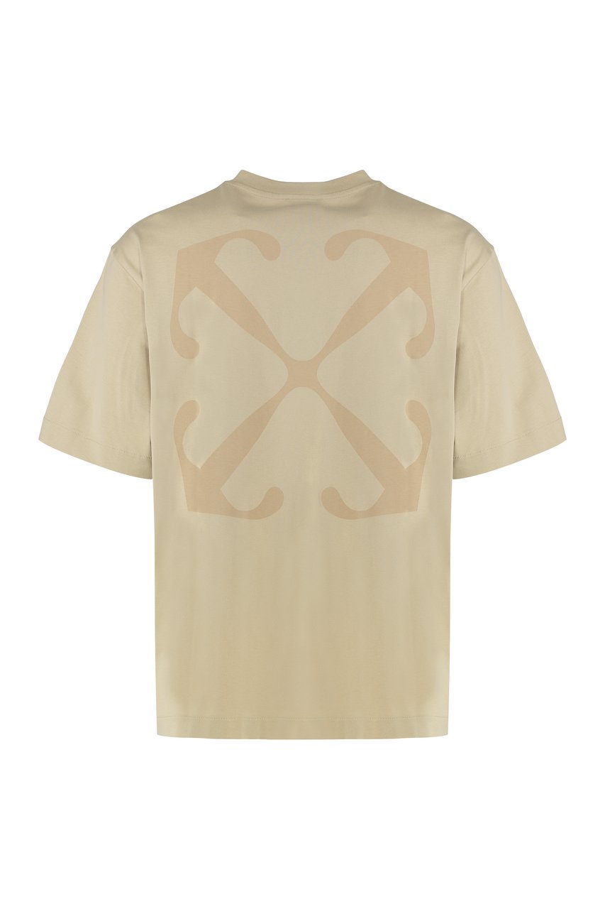 OFF-WHITE Cotton crew-neck T-shirt Bruin