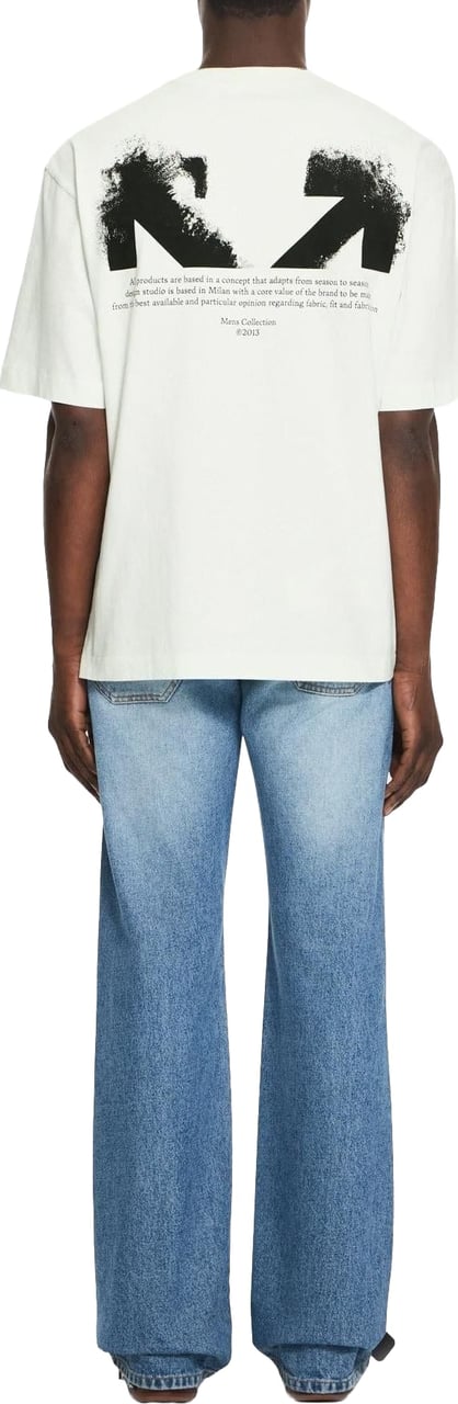 OFF-WHITE OFF WHITE Heren Half Arrows Tee Groen