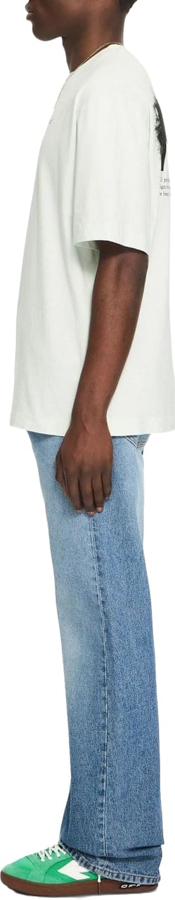 OFF-WHITE OFF WHITE Heren Half Arrows Tee Groen