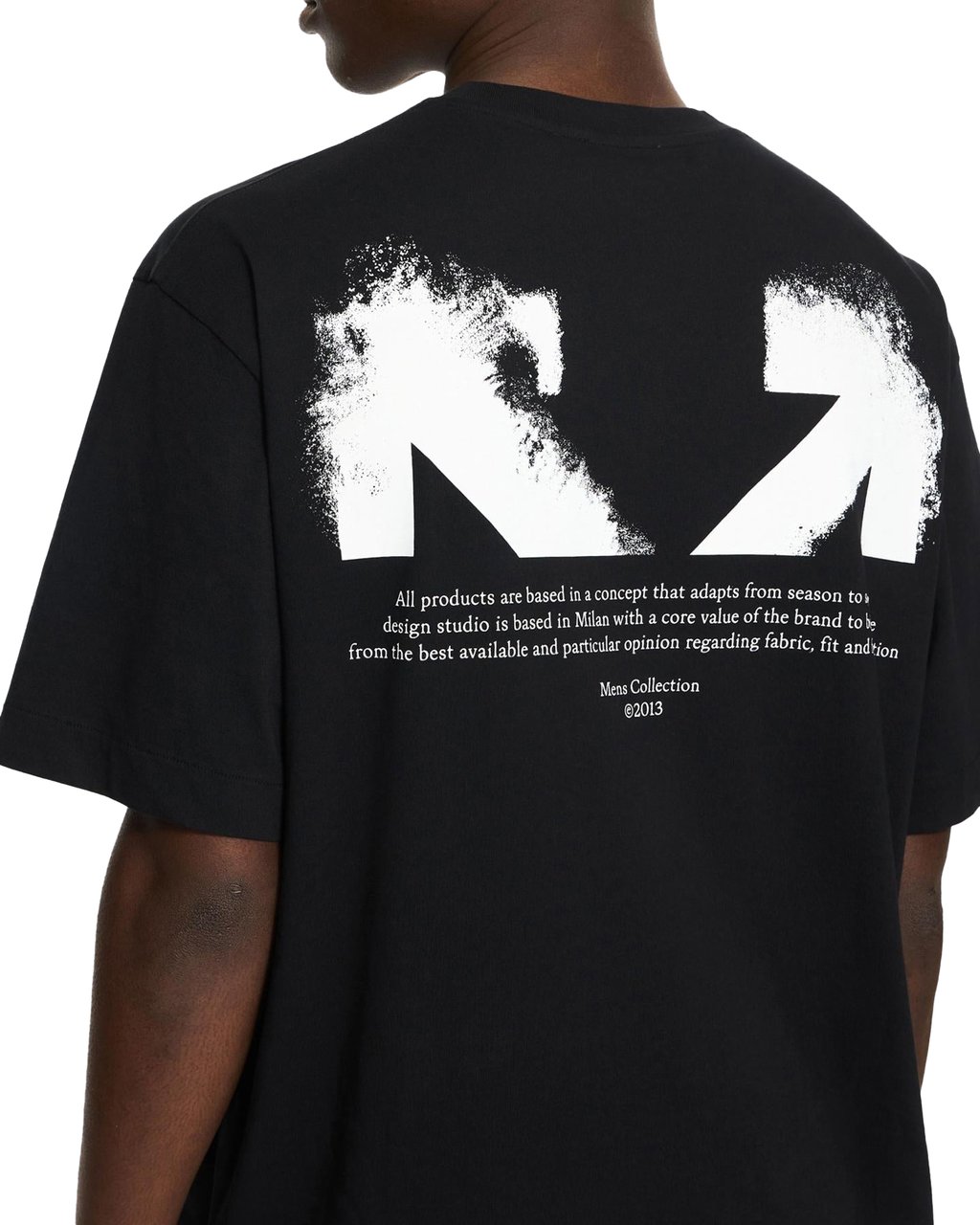 OFF-WHITE Heren Half Arrows Tee Zwart