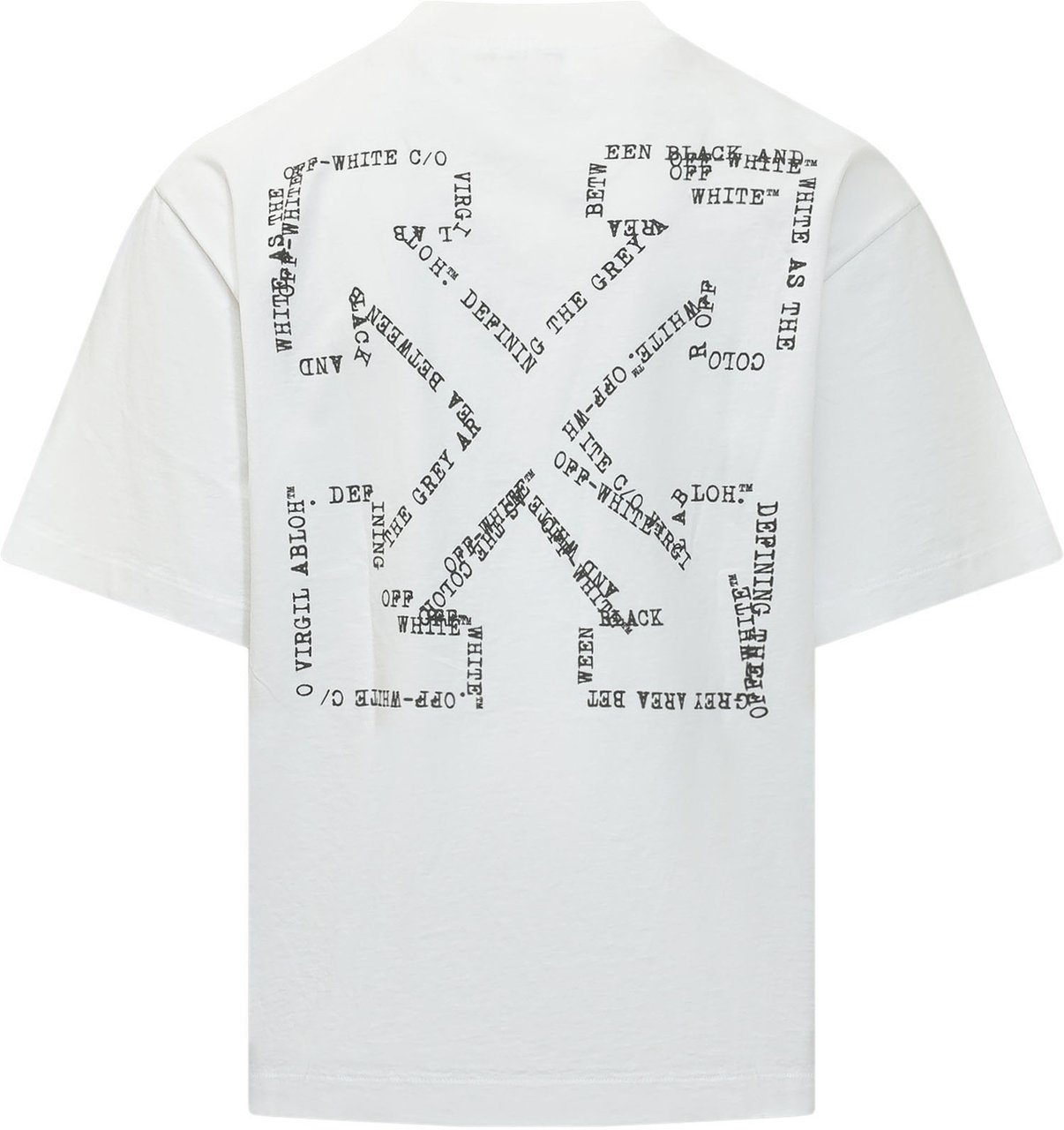 OFF-WHITE T-shirt con Logo Stampato Wit
